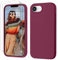 GOODVISH 3 in 1 für iPhone 16e Hülle mit 2 Stück Schutzfolie, Liquid Silikon Handyhülle Soft Mikrofaserfutter Kratzfest Stoßfeste Schutzhülle Case für iPhone 16e 6.1 Zoll, Weinrot