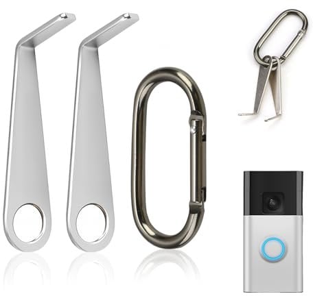 2 Pack Doorbell Removal Tool for Ring (2024 Release), Secure Removal Doorbell Key Replacement Compatible with Ring Video & Battery Doorbell - with Keychain