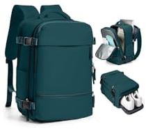 SZLX Rucksack 40x30x20 Wizz air Handgepäck Rucksack für Ryanair Vakuum Reiserucksack Flugzeug Easyjet Handgepäck Laptop Rucksack 14 Zoll mit Schuhfach für Herren Damen