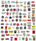 Sikweny 200 Stück Sticker Set Leicht und Tragbar Skateboard Sticker Einzigartiges Design Motorrad Aufkleber Wasserdicht und Sonnenbeständig für Laptop Scrapbook Wasserflasche Notizbuch Tagebuch