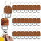 Lot de 24 décapsuleurs personnalisables avec porte-clés, couvercle en cuir, acier inoxydable