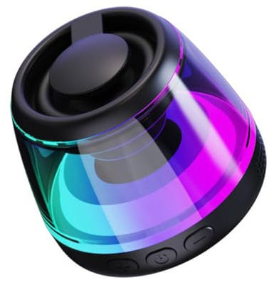 Cuifati Magnetic Mini Bluetooth Speaker, Stereo Sound Wireless Portable Speaker with RBG Light, for Outdoor Party Home Travel Birthday Gift