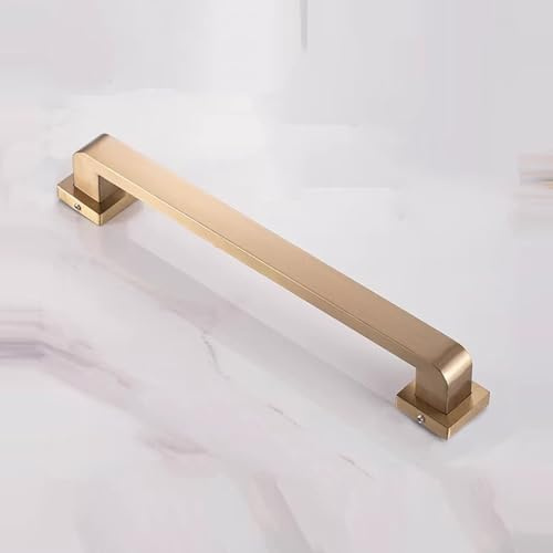 Stainless Steel Grab Bars31in Shower Handles for Elderly & Disabled Bath Safety Support Gold Finish Ideal for Bathroom Toilet & Bathrobe Hooks