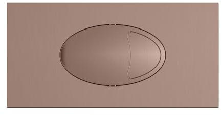 Brushed Bronze Flush Plate | Brushed Bronze | Cistern Button | Toilet Button | Dual Flush Plate | for Use with Cable Operated Cisterns |