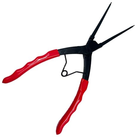 Pince à circlips à long bec haute performance pour un travail efficace dans des espaces restreints pour la réparation d'appareils ménagers et de véhicules Poignée ergonomique