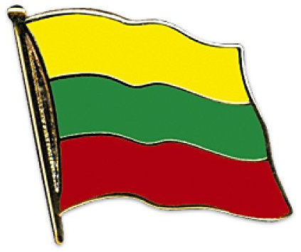 Everflag Flaggen-Pin vergoldet : Litauen