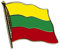 Flaggen-Pin vergoldet : Litauen