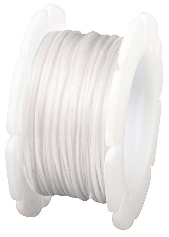 Rayher 8908802 Elastic-Faden, 1 mm, SB-Btl. Spule 5 m, weiß