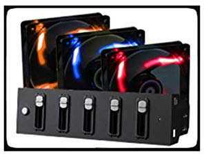 BitFenix Spectre - Ventilador (140 mm, LED Naranja), Color Negro