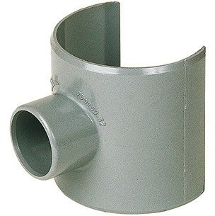 Selle de raccordement PVC gris - Femelle Ø 80 - 40 mm - Nicoll