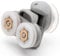 4 x L3 B&Q Shower Door Rollers/Runners Twin Spare/ 19mm grooved Wheels