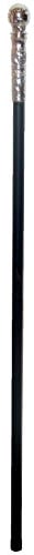 Gehstock Tanzstab mit sibernen Knauf 80 cm königlicher Dandystock Pimpstock