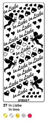 HOL. KREATIV STICKER 10x23CM, MOTIV 27, 5ST. GOLD