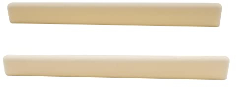 Musiclily Gitarren Knochen Stegeinlage Steg Sattel für Konzertgitarre,DJ-04 80x3x11mm(2 Stück)