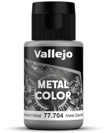 Vallejo - Metal Color | Pale Burnt Metal 32 ml (1.08 fl.oz.) | Faithfully Reproduce Different Metallic Finishes