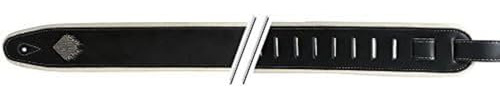 GEWA 531602 Gitarrengurt Comfort Edition, schwarz/creme