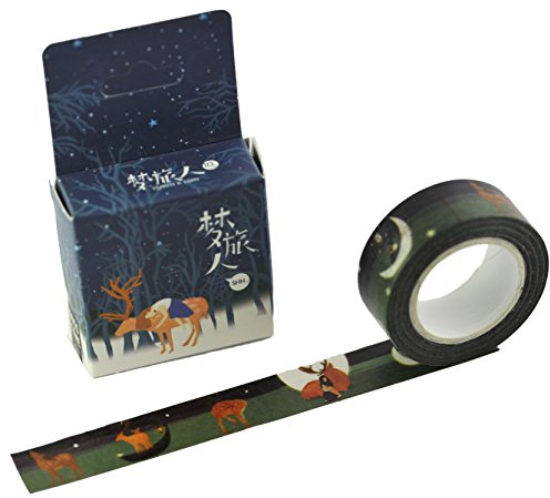 Elfenstall Masking Tape Washi-Tape Motiv-Klebeband zu Dekoratinszwecke Scrappingbook oder zum Basteln 15mm x 10m Design REH