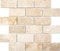Piastrella a mosaico travertino in pietra naturale beige Brick Inula Chiaro antico travertino per pavimenti parete bagno WC doccia cucina specchio piastrellato rivestimento per vasca da bagno mosaico