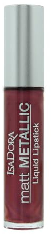 Isadora Matt Metallic 83 Burgundy Bite Lipstick 7ml