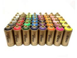 Montana Gold Premium-Sprühfarbe, 400 ml, Hauptfarben, Set mit 48 Stück
