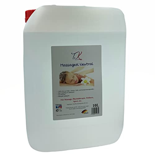 10L Massageöl Neutral für Massage, Wellness, Physiotherapie, SPA etc. in Pharma Qualität (10L)