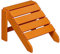 NEG Design Adirondack Fußbank MARCY täuschend echte Holzoptik, wetterfest, UV- und farbbeständig orange