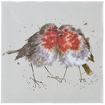 Wrendale Designs Cocktail-Serviette Snuggled Together