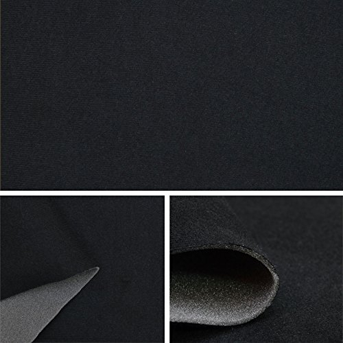 Himmelstoff Autostoff Polsterstoff Bezugsstoff kaschiert SAM129 (Schwarz) Dachhimmelstoff Autohimmel Textil Innenausstattung Meterware