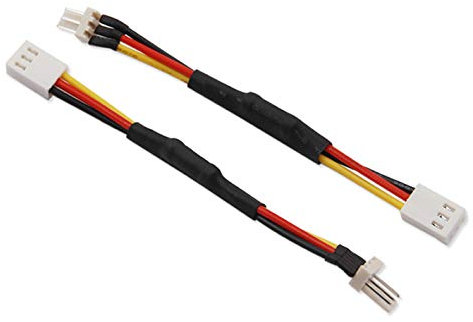 winwill 10Pcs 3 Pin Computer PC Fan Speed Reducer, Low Noise Extension Cable Adaptor for PC CPU Cooling Fan Cpu cooler Connector