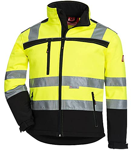 Nitras 7171 Motion tex Viz, Softshell-Warnschutzjacke, 2XL, 1 Stück