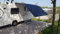 WILD EARTH DELUX Caravan Sun Canopy MEDIUM GREY 240CM X 300CM supplied with DELUX Lightweight Aluminium Telescopic Poles