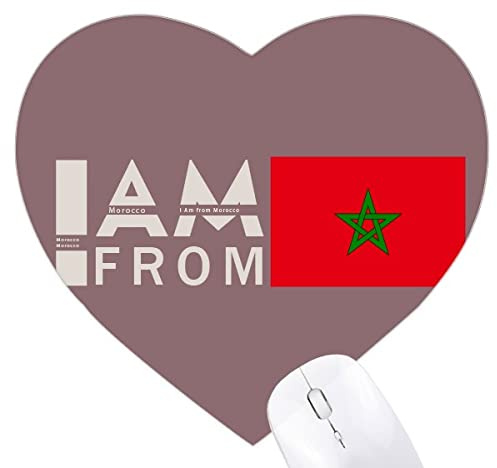 je suis du maroc Jeux de tapis de souris en forme de coeur