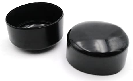 Design61 2X PVC Abdeckkappen Kappen für Rundrohre Rohrkappen Ø 62,5-64 mm