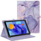 Fintie Funda Tablet 10 Pulgadas [Universal 9-10.9] de Multiángulo con Bolsillo, Compatible con Lenovo/Huawei/Realme Pad/YOTOPT/SUMTAB/TECLAST/Blackview/MEBERRY/YESTEL/FACETEL - Mármol Lila