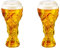 Teahutty Lot de 2 verres à bière de la Coupe du monde - 460 ml - Tasse de football en verre d'été - Fournitures de bar pour papa, petit ami et tous les fans de football