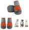 Pollen Hundeschuhe Pfotenschutz Anti-Rutsch Sohle, 4 Stück Breathable Hundestiefel mit Reflektierenden Riemen, Schuhe für den Hund, Klettverschluss Schneeschuhe für Hunde Outdoor Sport