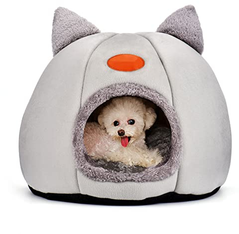 Katzenhöhle Katzenbetten, natürlich waschbar, moderner Würfel, Kuschelhöhle für Katzen und kleine Hunde