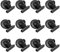 12 Stück Magnetische Clips, Magnetklammern, Magnet Klammer, Magnete mit Klammer, Magnet Clips, Kühlschrankmagnete, Magnetclips, Magnete für Magnettafel Whiteboard Kühlschrank Foto Postkarten