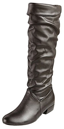 Stivali Donna Invernali Elasticizzati Sexy Sopra il Ginocchio Stivaletti Curvy Camoscio con Tacco Stivali Cowboy Stivali Alti Pelle Morbidi Caldo Anfibi Western Boots Larghi Vintage