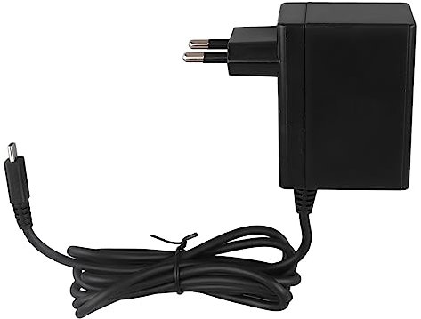 EU-Steckeradapter für Switch Lite, Spielekonsolen-Ersatz-Netzteil, Ladegerät, Unterstützt TV-Modus, für Switch-Ersatz-Ladegerät