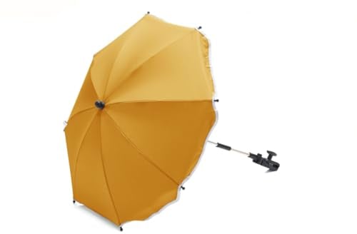 Fillikid Universal Sonnenschirm Sonnenschutz für Kinderwagen & Buggy & Jogger - UV Schutz 50+ / 65 cm Durchmesser/Sonnenschirm biegsam/Universalhalterung für Rund- und Ovalrohre