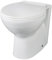 Bagno contemporaneo a parete WC 410 mm x 355 mm, bianco
