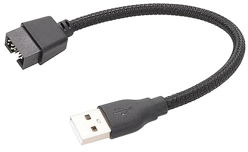 Câbles et adaptateurs USB A mâle vers 9 broches mâle - Câble d'extension pratique et efficace USB A vers 9 broches - Câble de cartes mères d'ordinateur - En-tête USB vers port USB - Câble de données
