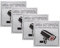 LWLWA Cartello Area Video Sorvegliata 4 Pezzi, Lega Alluminio Cartello Allarme, Rivestimento Riflettente Adesivi Allarme (15x15 cm), per Aree Residenziali, Negozi Officine