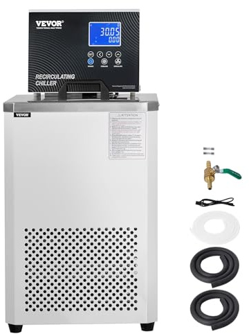 VEVOR Pompa di Circolazione/Raffreddamento da Laboratorio 6 L Raffreddatore a Bassa Temperatura, 900 W Schermo LCD Raffreddatore a Circolazione per Bagnomaria Realizzato in Acciaio Inossidabile 304