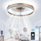 Cainjiazh Ventilator Deckenleuchte,LED Deckenventilator mit Beleuchtung,3 Farbtemperatur und 6 Geschwindigkeiten Deckenventilator mit Lampe,Fernbedienung Dimmbar Ventilator Deckenlampe Für Wohnzimmer