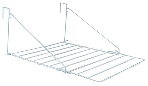 Home Hacks 7M Over The Door Utility Drying Airer 7 Bar Folding Laundry Dryer Rack Heavy Duty & Non-Slip Metal Laundry Towel Rail Clothes Caravan Utility Dryer Rack for Towels & Clothes (1)