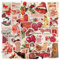50pcs Aesthetic Red Stickers, Waterproof Die-Cut VSCO Sticker Bundle for Laptops, Water Bottles, Journals, and Scrapbooks