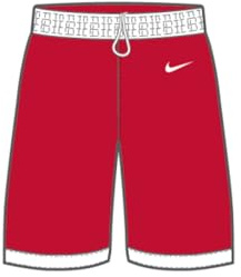 Nike Herren Bermuda Shorts Mens Team25 Basketball Stock Short - University Red