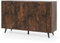 TANGZON Storage Cabinet, 4 Door Buffet Sideboard with Adjustable Shelves, 5 Legs & Anti-tipping Kits, Freestanding Kitchen Cupboard Organiser for Dining Living Room Hallway (Rustic Brown)